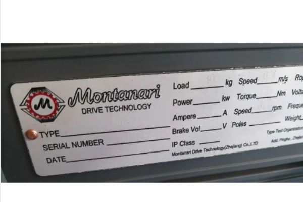 Montanari Geared Gearless Traction Machine Elevator Motor